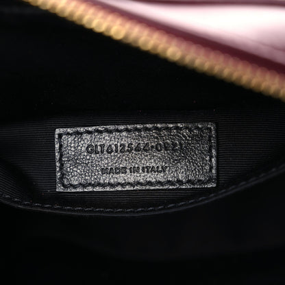 Saint Laurent Calfskin Matelasse Monogram Lou Camera Bag Dark Legion Red 6 of 8