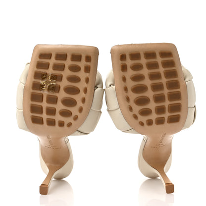 Bottega Veneta Nappa Maxi Intrecciato Lido Mule Sandals 38.5 Wax 5 of 8