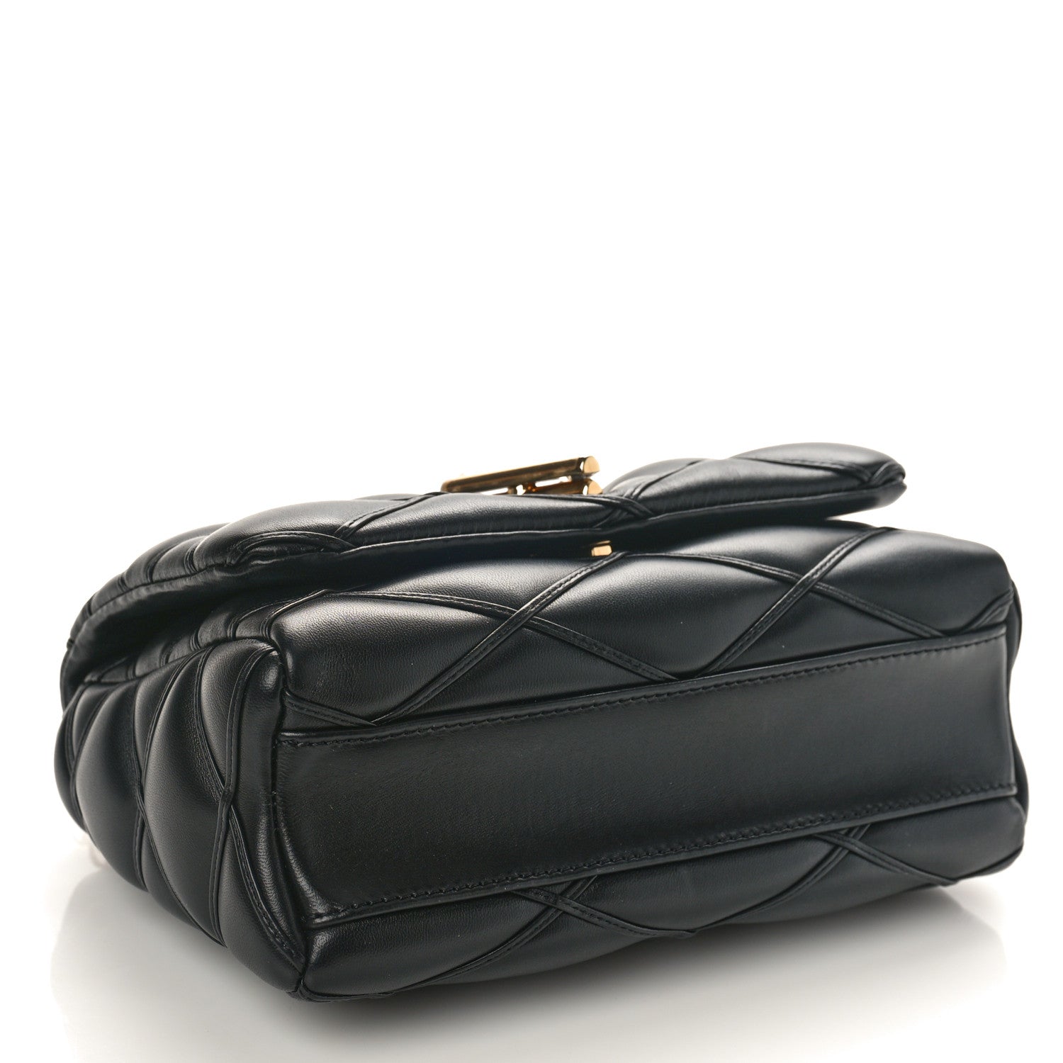 Louis Vuitton Lambskin Malletage Top Handle GO-14 MM Black 4 of 8
