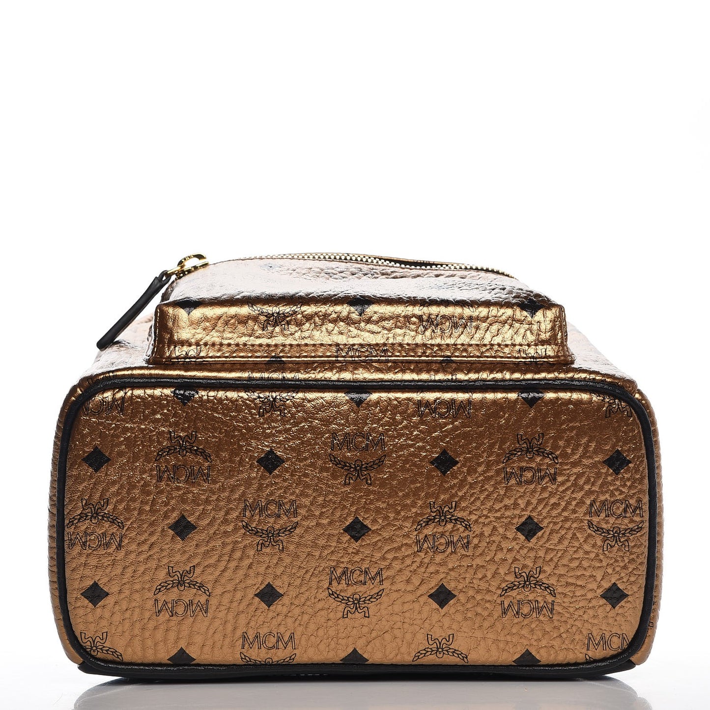 Metallic Visetos Small Stark Backpack Gold