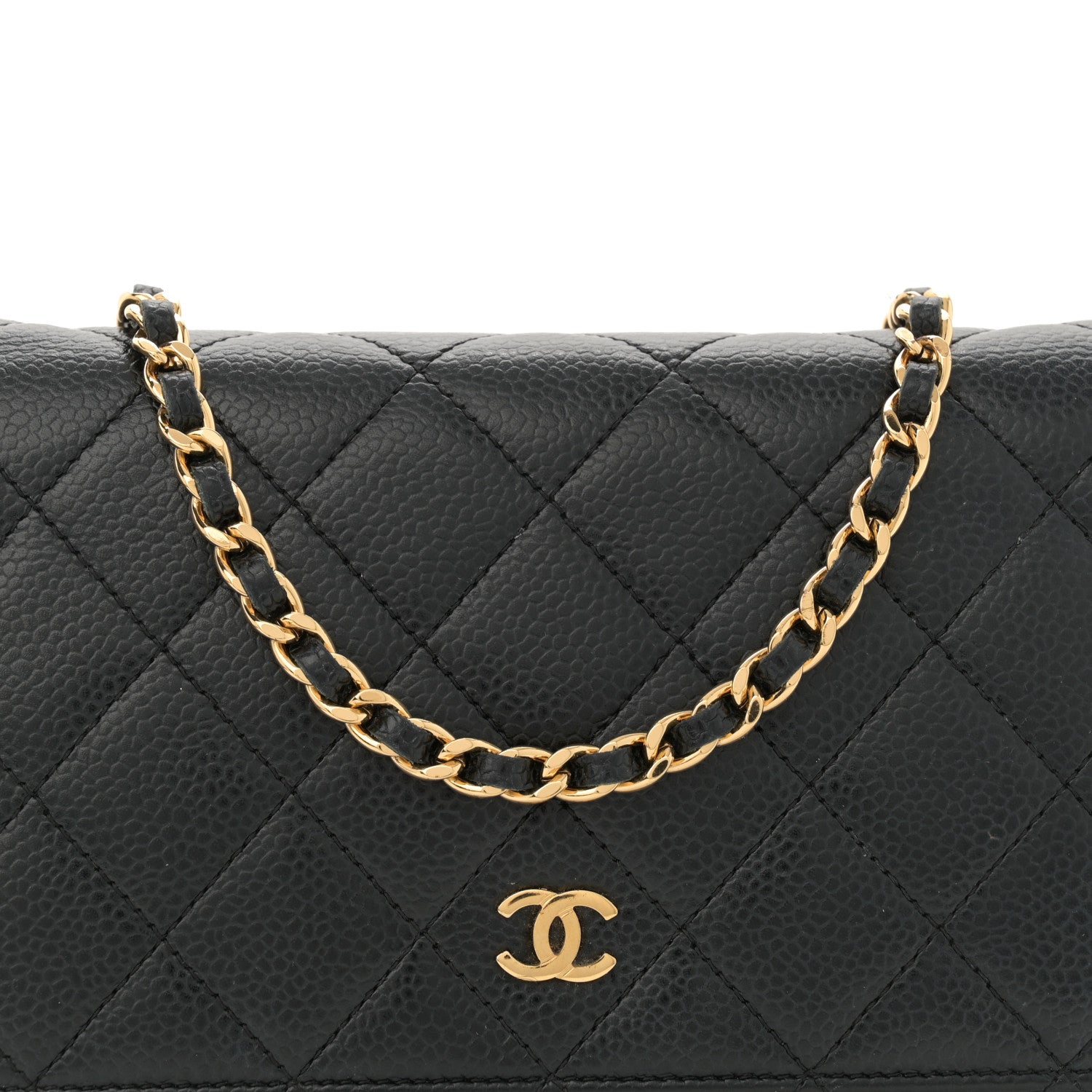 Chanel Caviar Quilted Wallet on Chain WOC Black 8 of 15