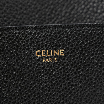 Celine Soft Grained Calfskin Sangle Bucket Bag Black 6 of 12