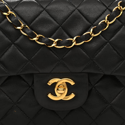 Chanel Lambskin Quilted Small Double Flap Black 9 of 12