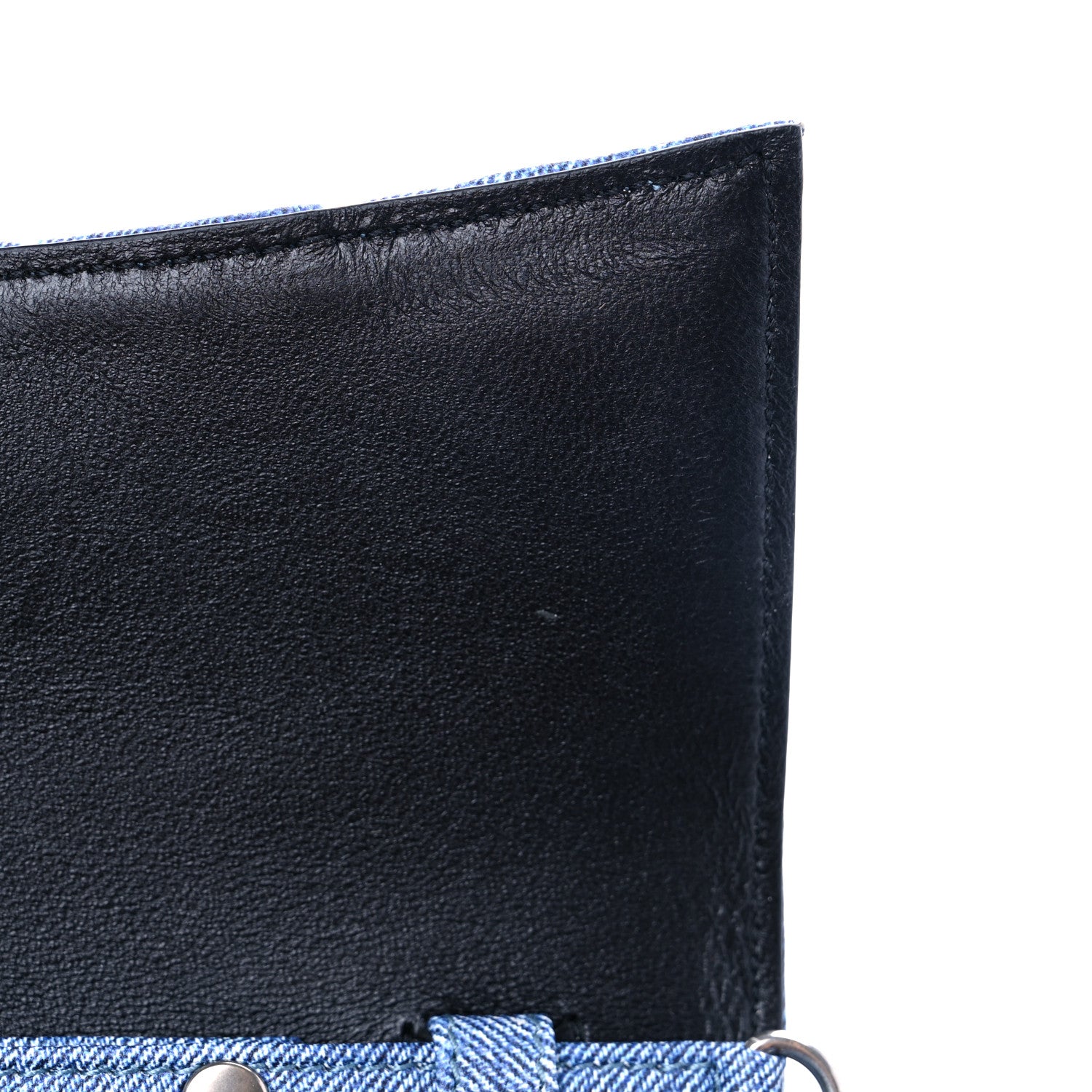 Balenciaga Nappa Denim Printed Hourglass Chain Bag Denim Blue 7 of 7