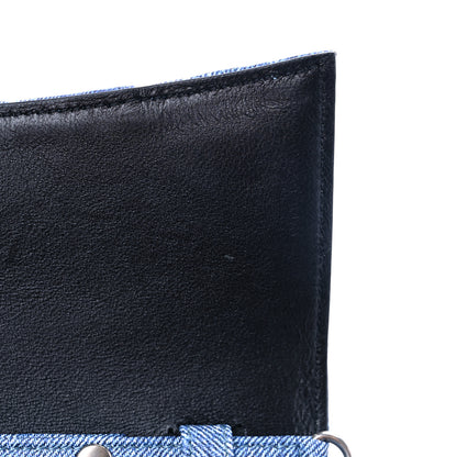 Balenciaga Nappa Denim Printed Hourglass Chain Bag Denim Blue 7 of 7