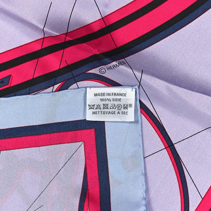Hermes Silk Summer Petit Duc Giant Scarf 140 3 of 3