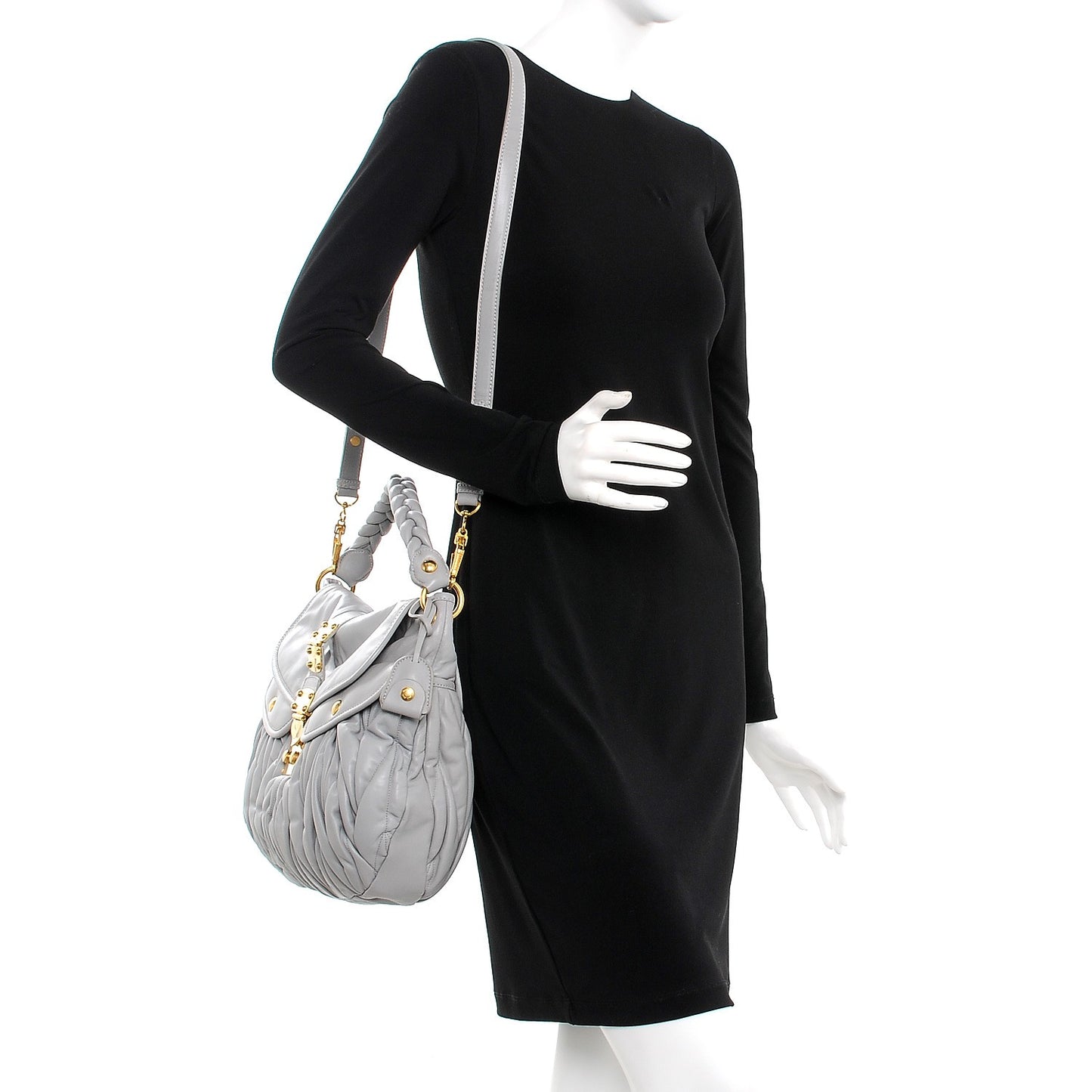 Nappa Matelasse Coffer Hobo Nube