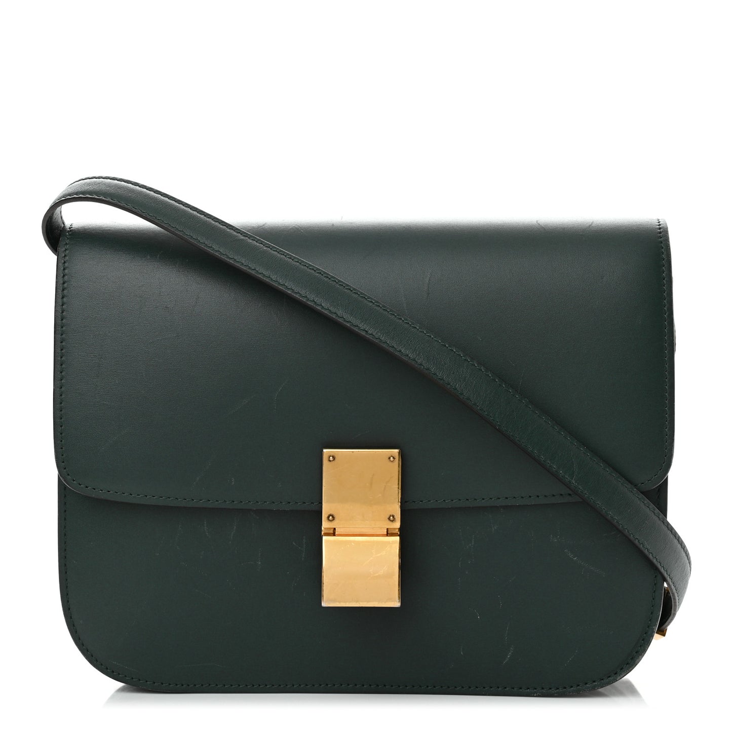 Box Calfskin Medium Classic Box Flap Bag Amazone