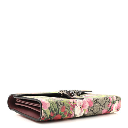 Gucci GG Supreme Monogram Blooms Mini Dionysus Chain Wallet Beige Multicolor Dry Rose 4 of 14