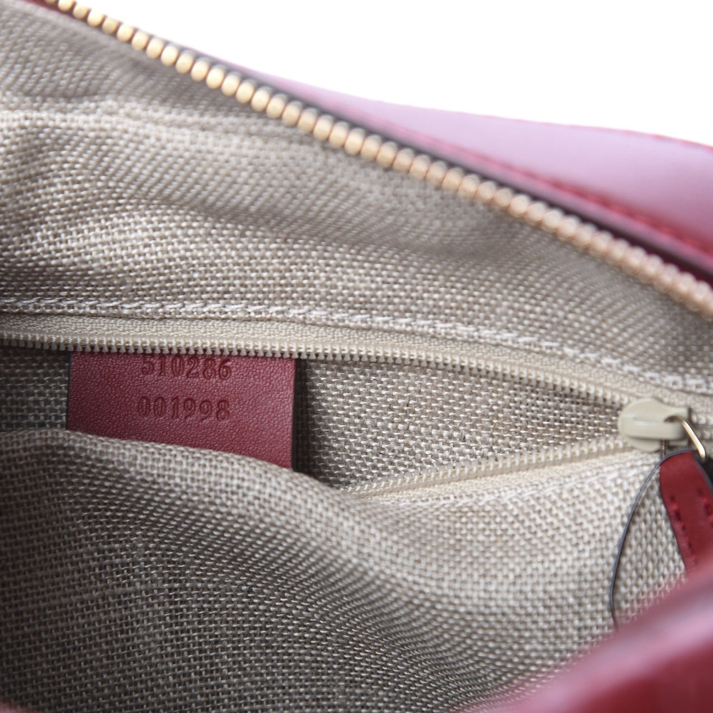 Soft Microguccissima Medium Crossbody Bag Rosso