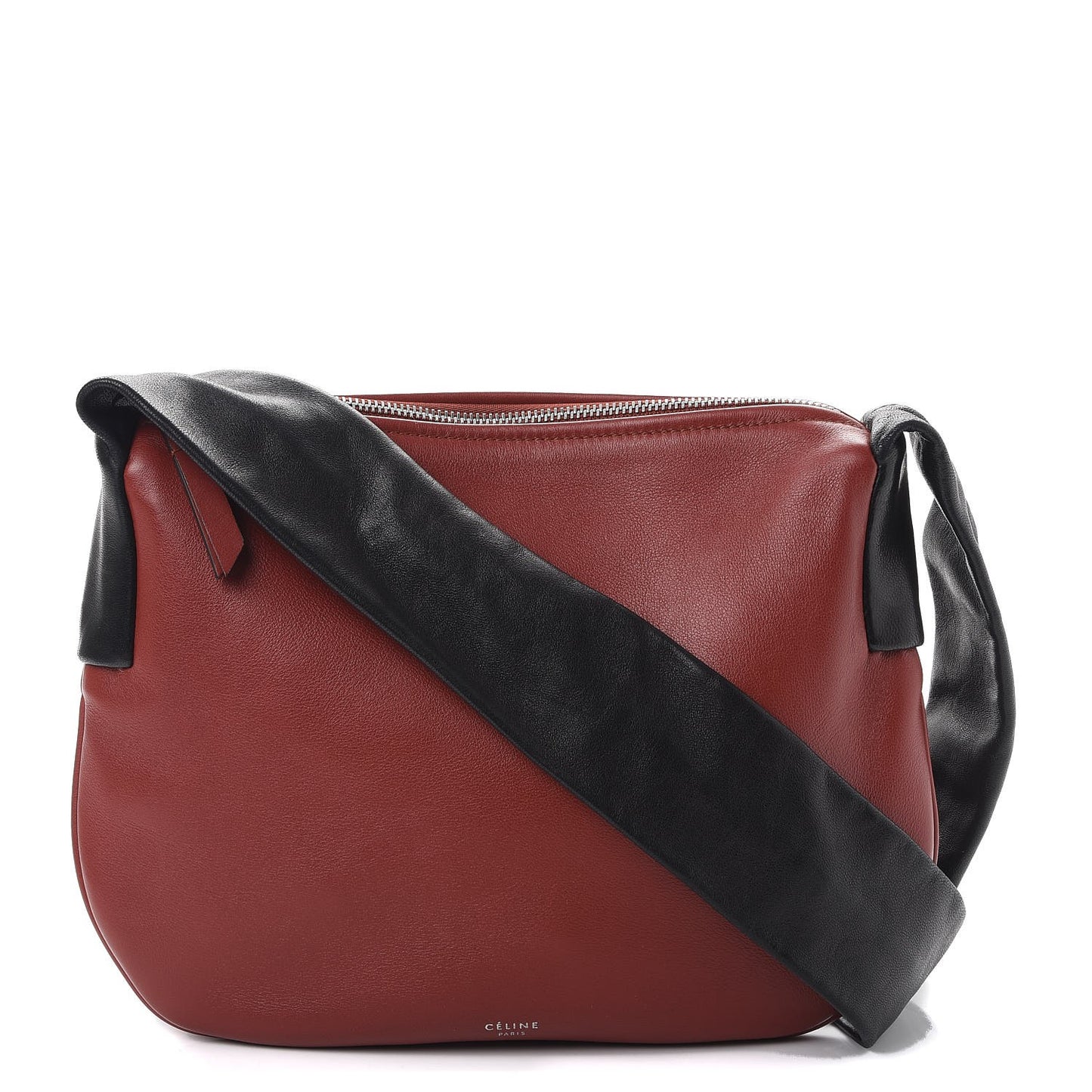 Calfskin Small Ribbon Shoulder Bag Merlot