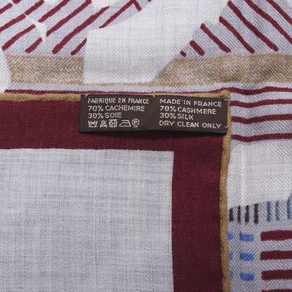Hermes Cashmere Silk Cavalcadour Shawl 140 3 of 4