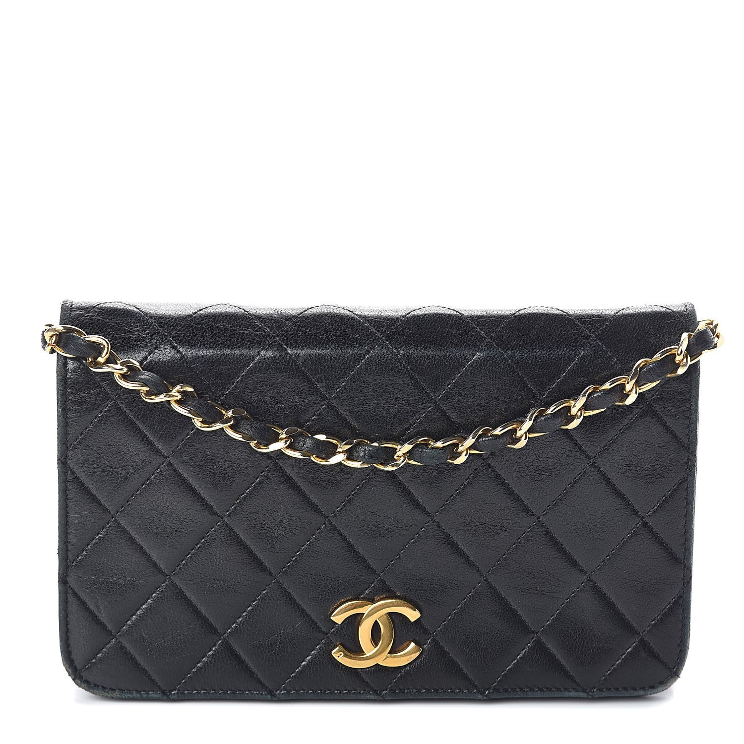 Chanel Lambskin Quilted Mini Flap Black 1 of 11