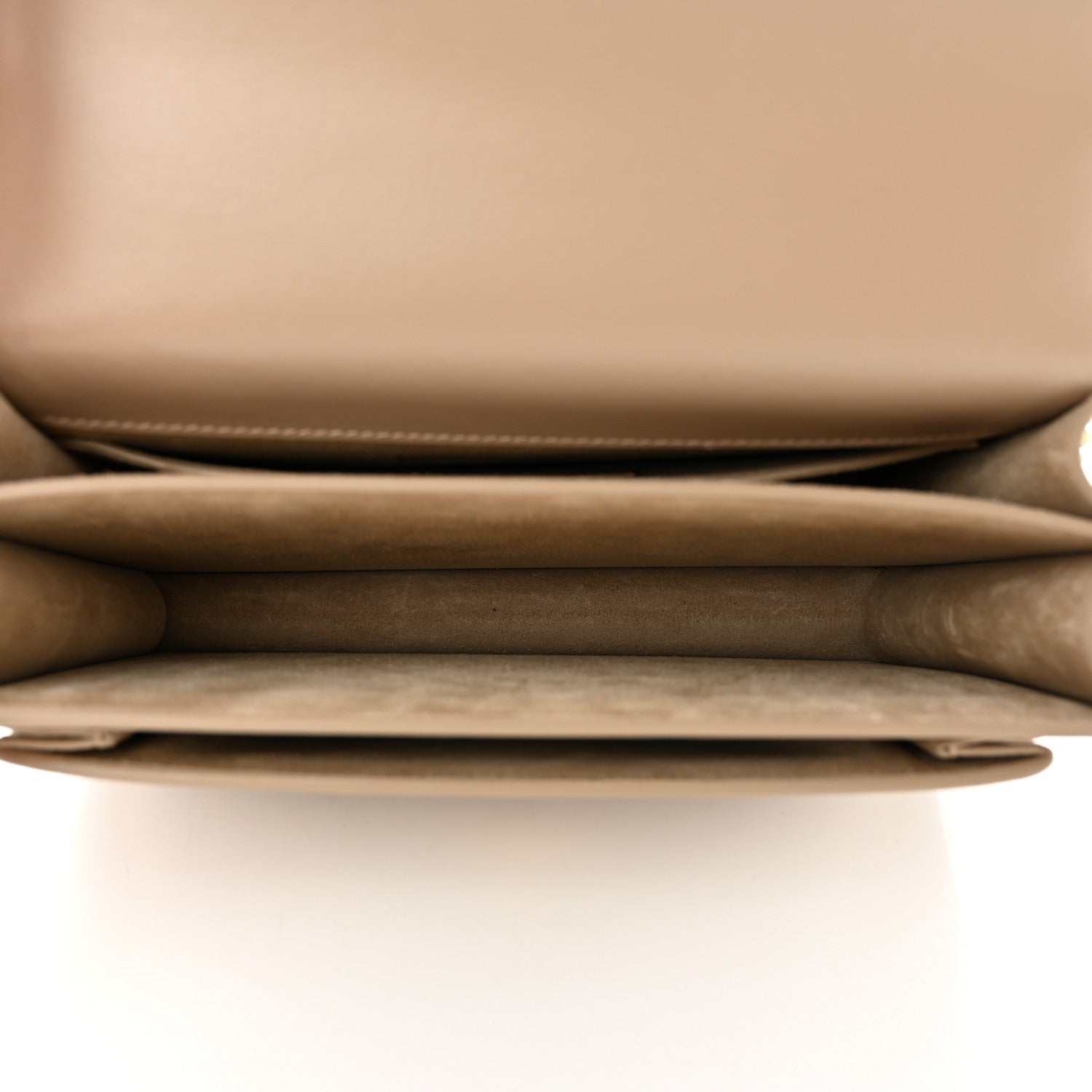 Saint Laurent Calfskin Medium Monogram Dark Beige 4 of 9