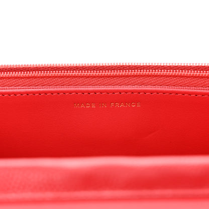 Chanel Caviar Quilted Wallet On Chain WOC Red 7 of 13