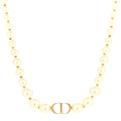 Christian Dior Pearl 30 Montaigne Choker Necklace Gold 2 of 5