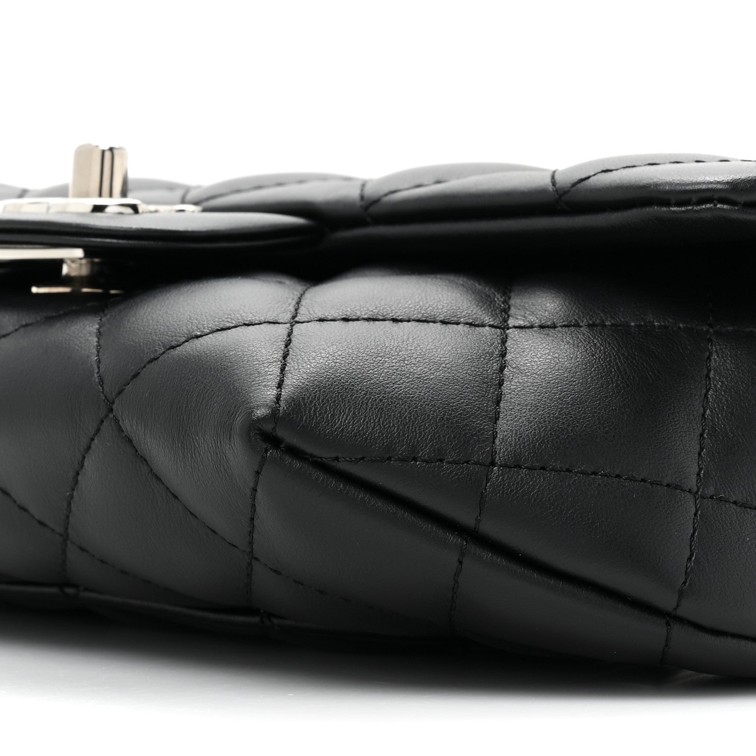 Chanel Calfskin Quilted CC Uniform Flap Belt Bag Black 9 of 10