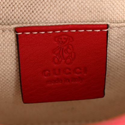 Gucci Pebbled Calfskin Children's Mini Soho Disco Messenger Bag Tabasco Red 6 of 12