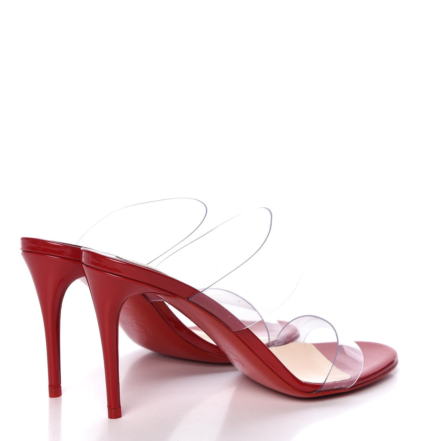 Patent PVC Just Nothing 85 Slide Sandals 36.5 Red
