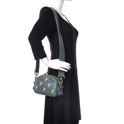 Chloe Smooth Calfskin Little Horses Embroidered Shoulder Bag Cloudy Blue 2 of 9