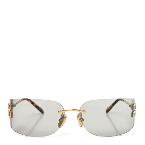 Metal Aube Sunglasses SMUA51 Gold Light Grey