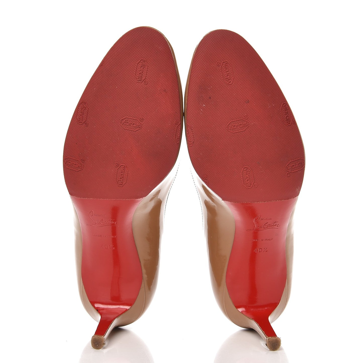Patent Calfskin Simple 85 Pumps 40.5 Camel