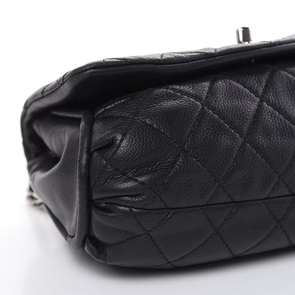 Chanel Grained Calfskin Single Flap Black 8 of 18