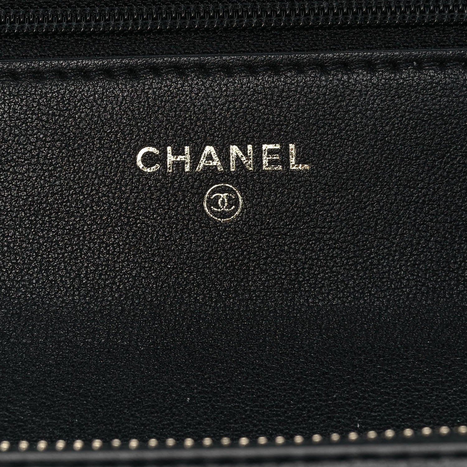 Chanel Calfskin Quilted Pearl Wallet On Chain WOC Black 5 of 10