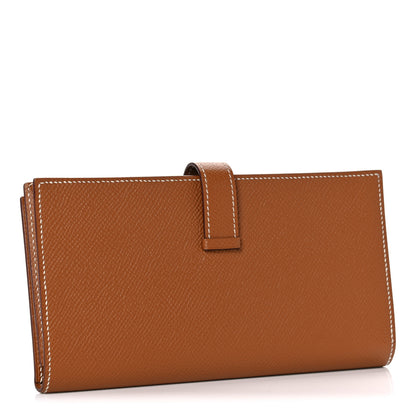 Hermes Epsom Bearn Gusset Wallet Gold 3 of 12