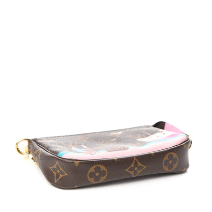 Louis Vuitton Monogram 2016 Christmas Animation Mini Pochette Accessories Rose Ballerine 4 of 6