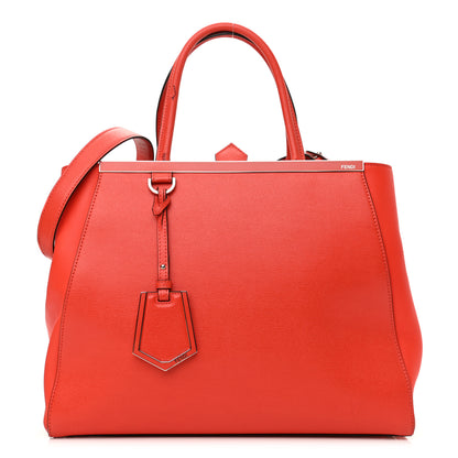 Fendi Vitello Elite Regular 2Jours Tote Papavero 1 of 13