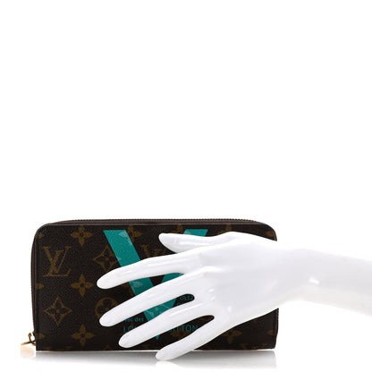 Louis Vuitton Monogram V Zippy Wallet Turquoise 2 of 9