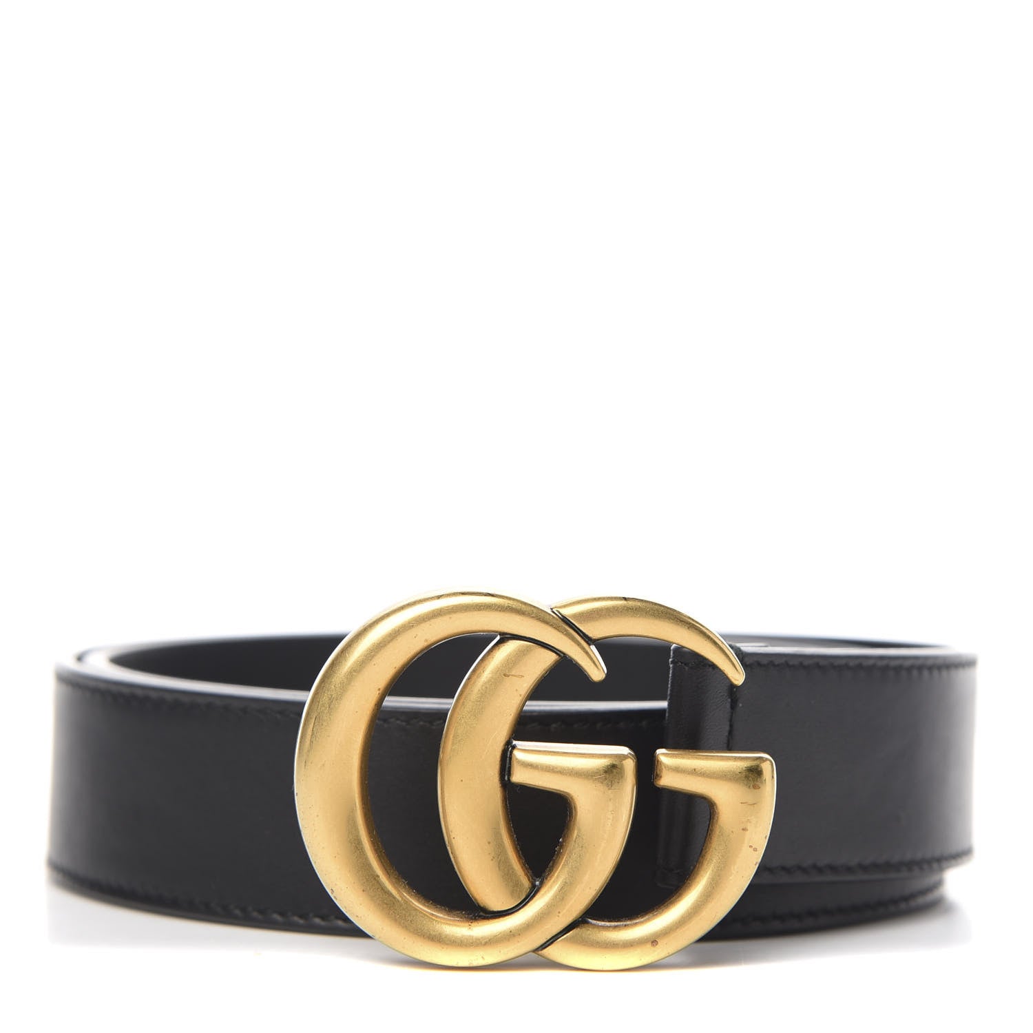 Gucci Calfskin Double G 30mm Belt 85 34 Black 1 of 5