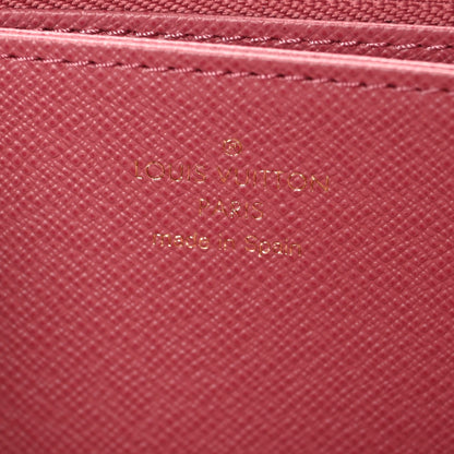 Louis Vuitton Denim Monogram Jacquard Zippy Wallet Pink 6 of 7