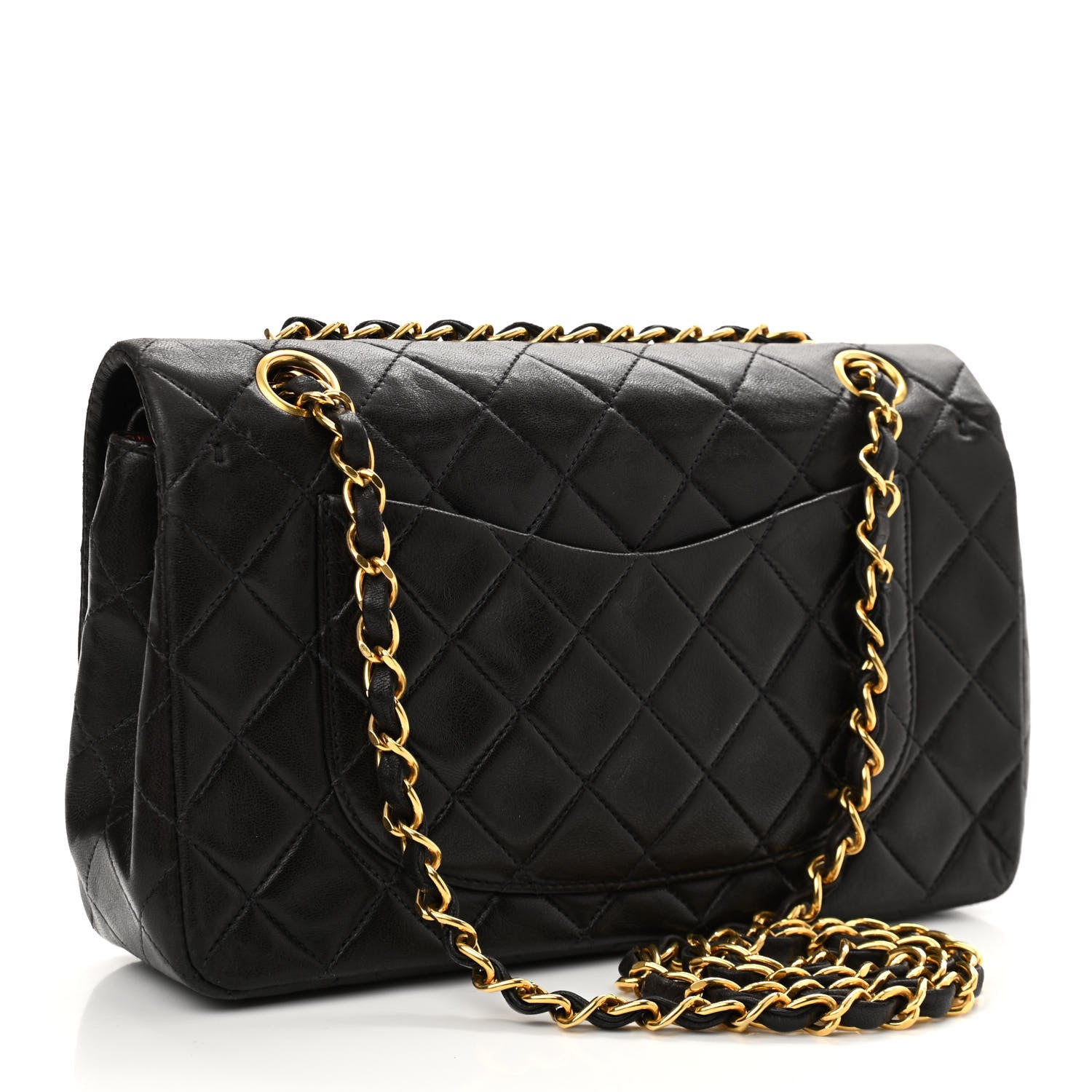 Chanel Lambskin Quilted Small Double Flap Black 3 of 14