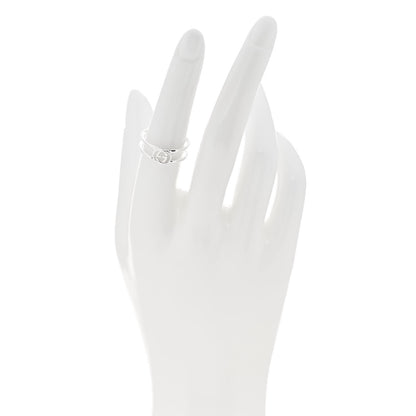 Gucci Sterling Silver 6mm Interlocking G Open Band Ring 53 6.25 2 of 4