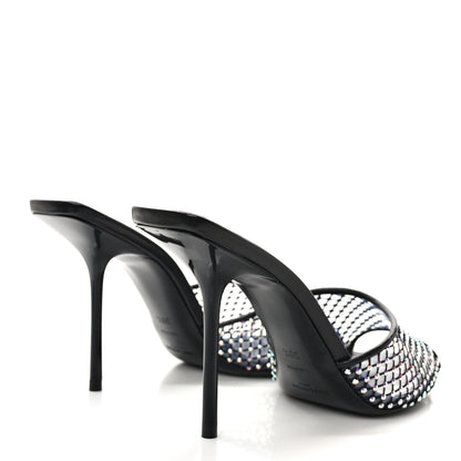 Saint Laurent Mesh Strass Giqua 95 Mule Sandals 39.5 Black 4 of 8