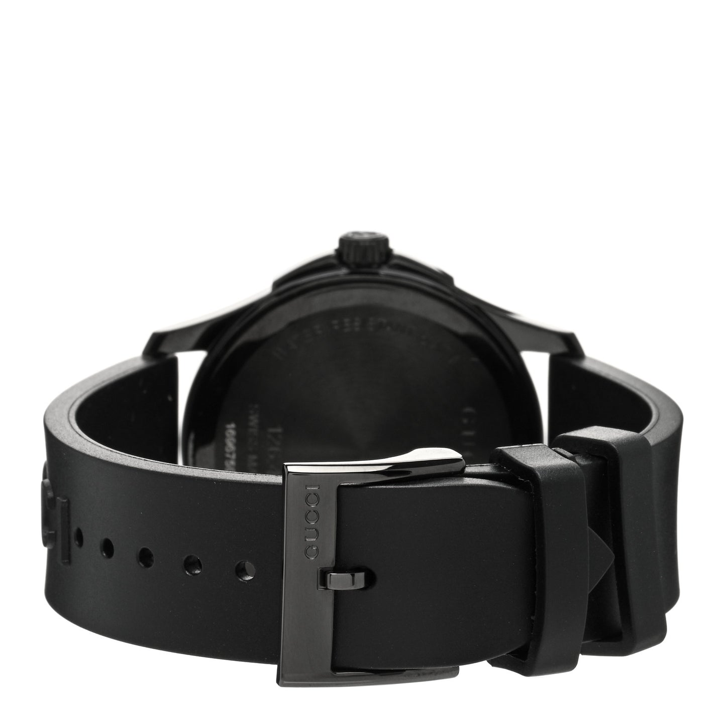 PVD Stainless Steel Rubber 38mm G-Timeless Angry Cat Quartz Watch Black