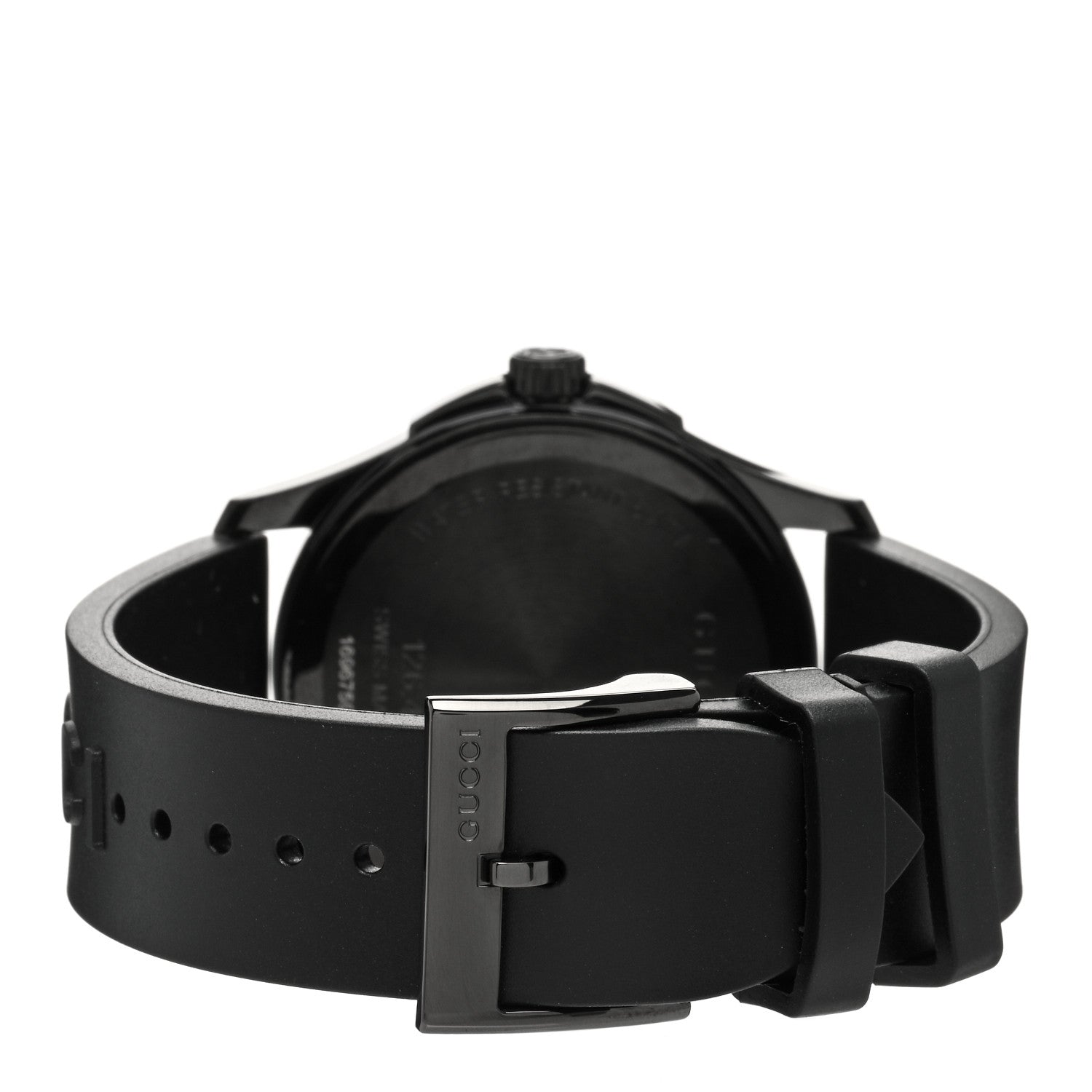 Gucci PVD Stainless Steel Rubber 38mm G-Timeless Angry Cat Quartz Watch Black 3 of 4