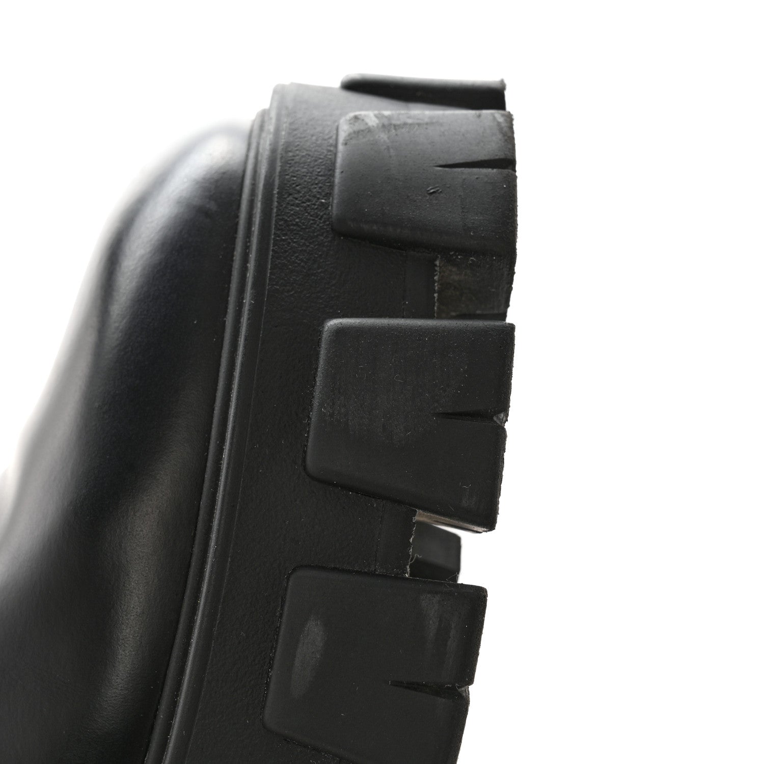 Prada Spazzolato Rois Nylon Metal Triangle Logo Monolith Pouch Pocket 55mm Boots 39 Black 12 of 12