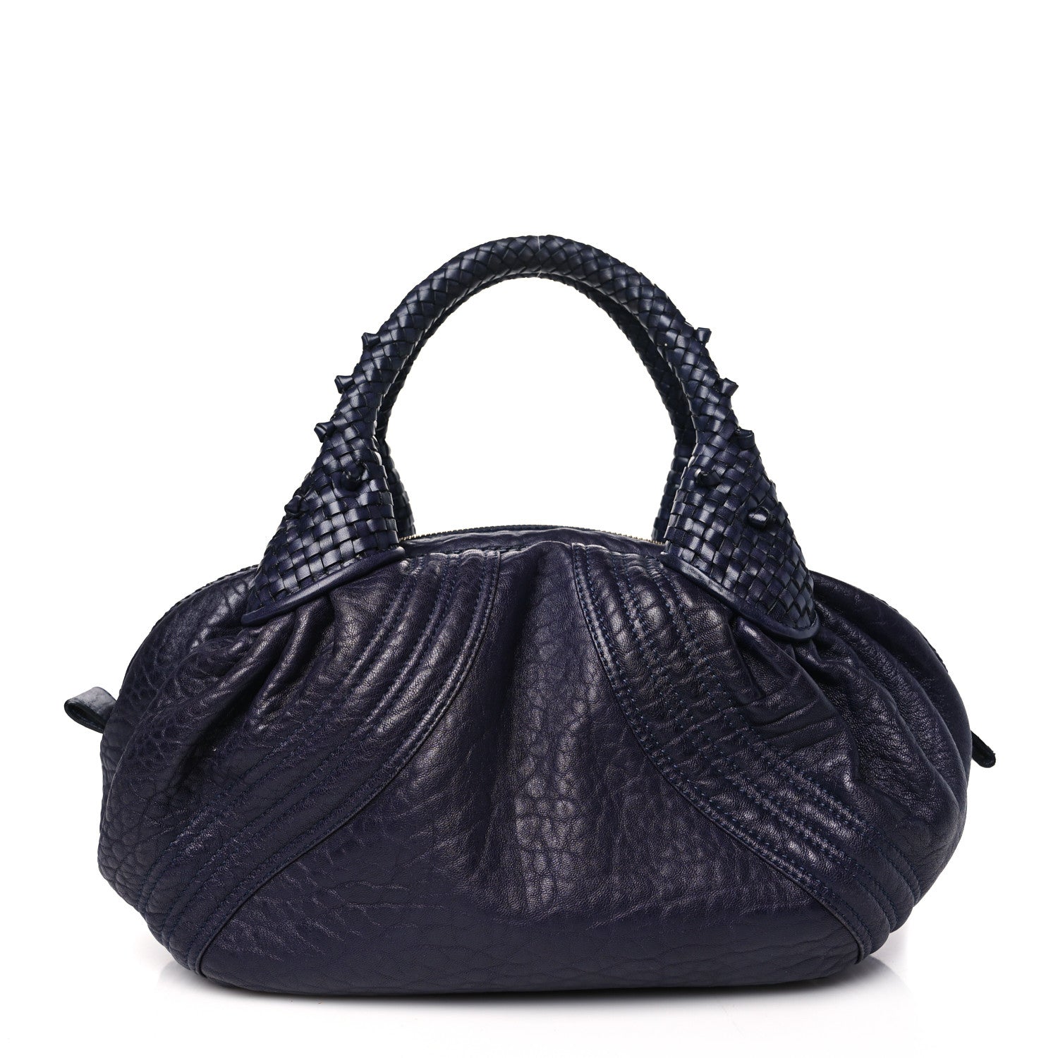 Fendi Nappa Nuvolata Spy Bowler Blueberry 1 of 14