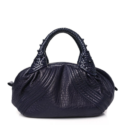 Fendi Nappa Nuvolata Spy Bowler Blueberry 1 of 14