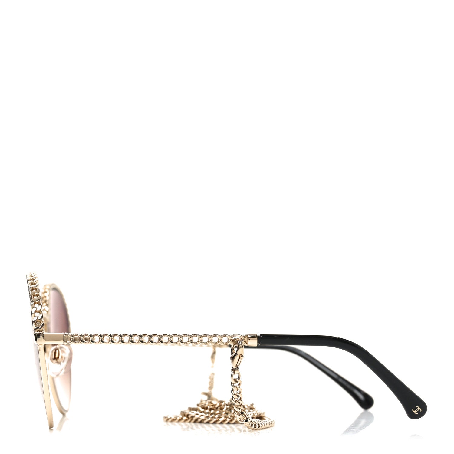 Chanel Chain Pantos Sunglasses 4242 Gold Brown 4 of 7