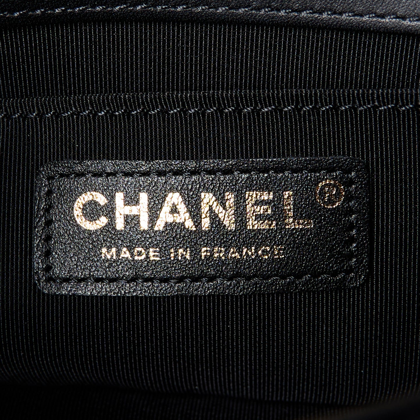 Velvet Strass Quilted Small Boy Flap Black