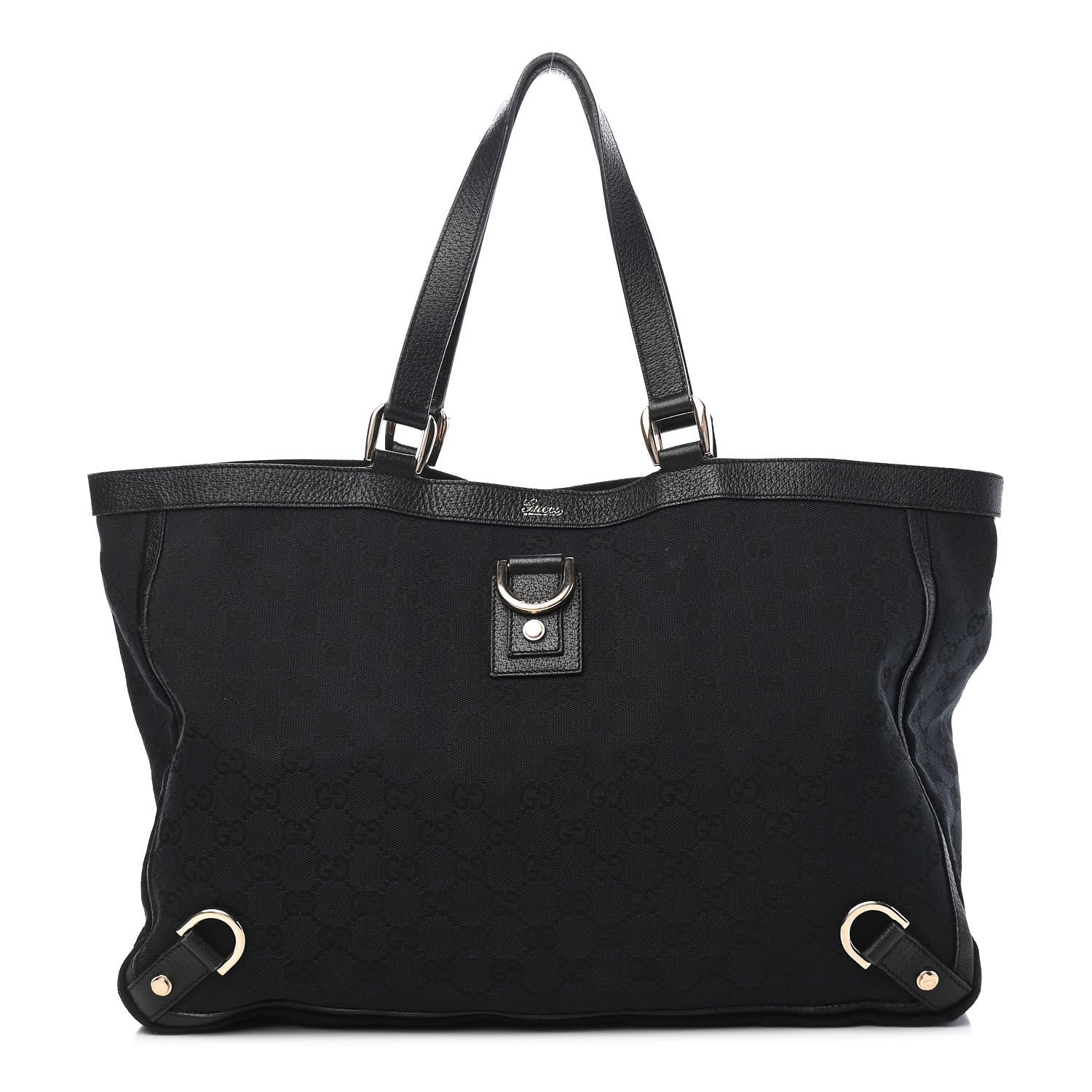 Gucci Monogram Large Abbey Tote Black 1 of 11