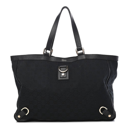 Gucci Monogram Large Abbey Tote Black 1 of 11