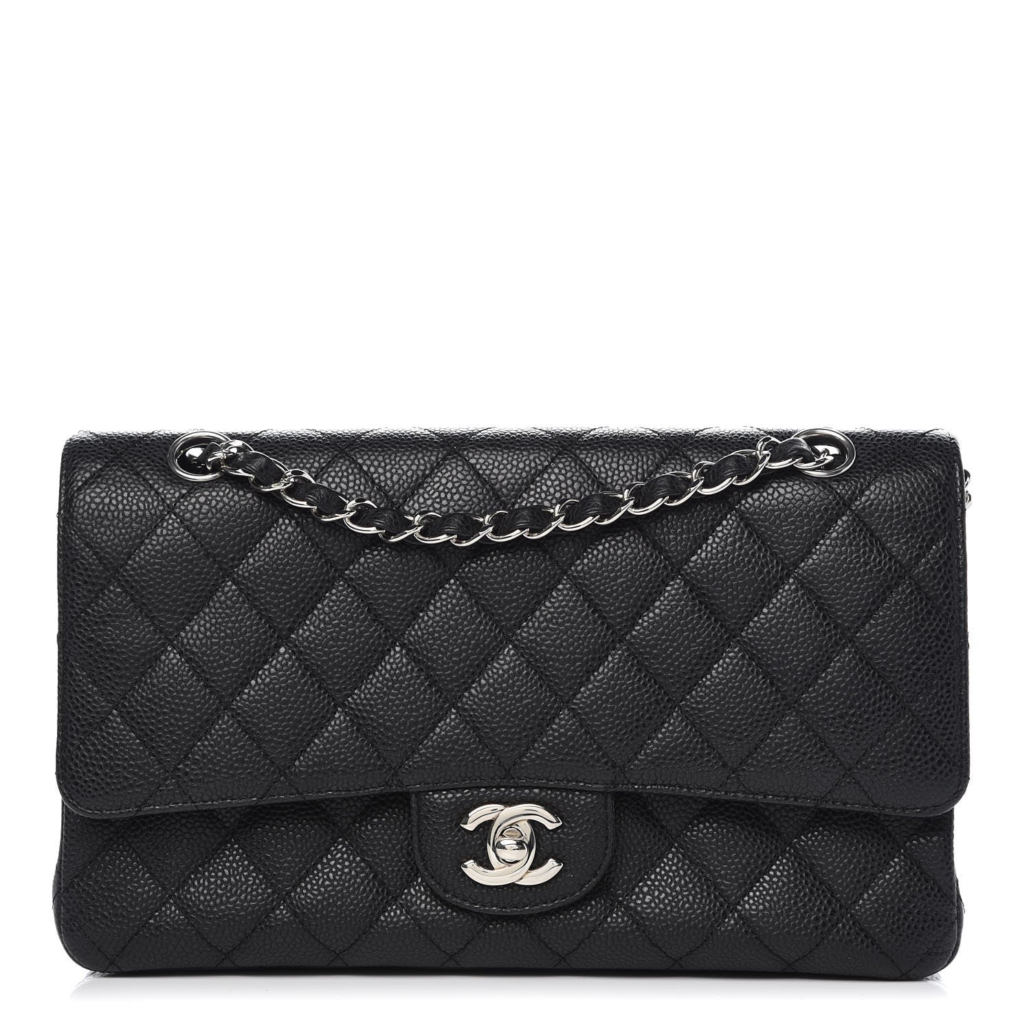Chanel Caviar Quilted Medium Double Flap Black 1 of 9