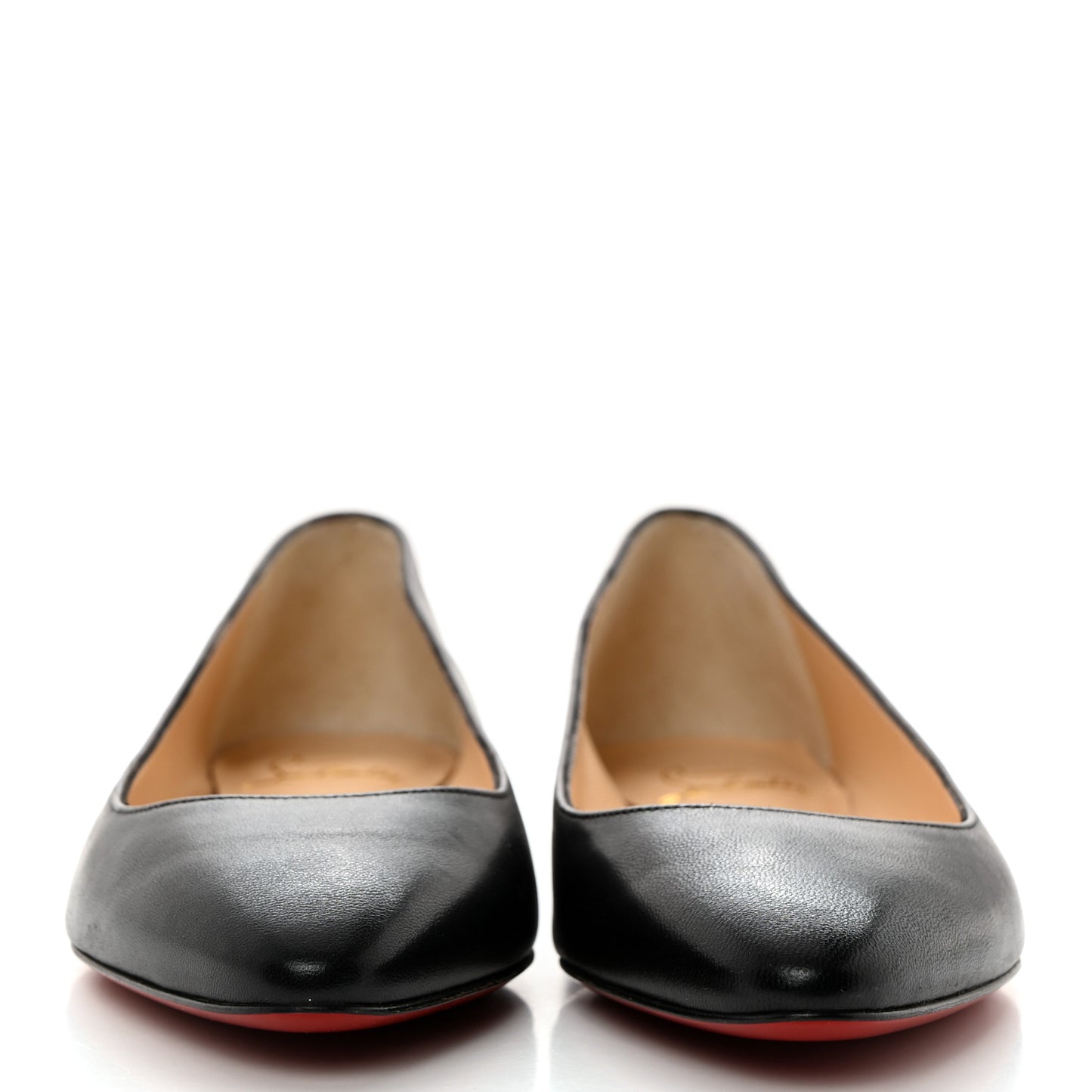 Shiny Nappa Eloise Flats 36 Black