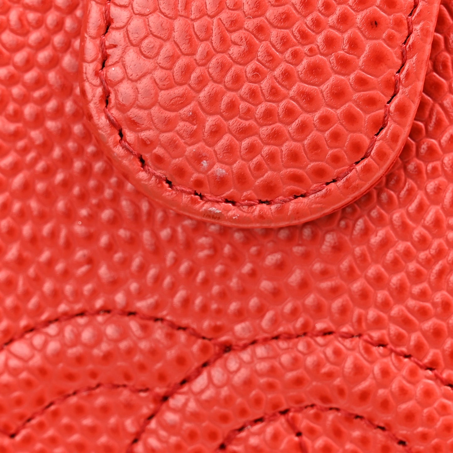 Caviar Timeless CC Zipped Pocket Wallet Red