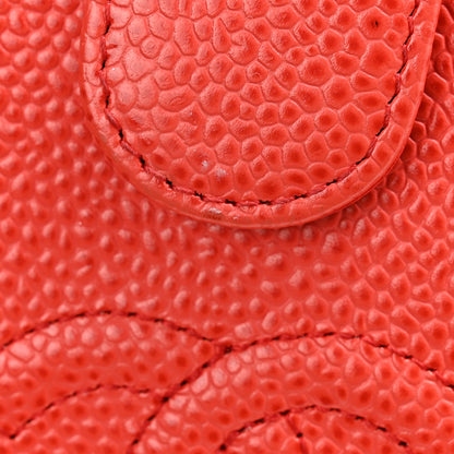 Chanel Caviar Timeless CC Zipped Pocket Wallet Red 10 of 10